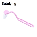 Sutuiying Small Toilet Brush V/S-shaped Kitchen Dead Corner Cleaning Brush Children's Toilet Brush Crevice Cleaning Brushes Home Tools. 