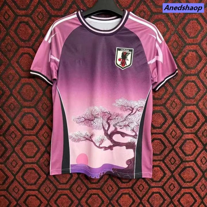 Anedshaop Training Class Football Jersey Official Jersey Japan Special Edition >New style National Team Football Jersey Cherry Blossom Pink Jersey