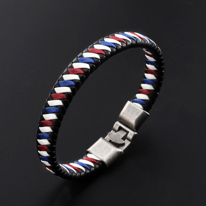 %E3%80%90Exclusive%20Offer%E3%80%91New%20Style%20Bracelet%20Men's%20Summer%202021%20Charm%20Woven%20Leather%20Bracelet%20Multi-color%20Pattern%20Alloy%20Hidden%20Buckle%20Bracelet%20for%20Women%20-%20Image%204