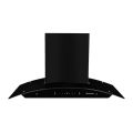 FABER CREST 3D IND HC SC BK 90 Cm 1200m3/hr Ducted Auto Clean Wall Mounted Chimney with Touch Control (Black). 
