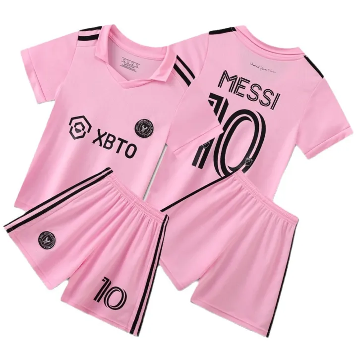 Miami%20Messi%20Jersey%20Children's%20Soccer%20Kit%20Set%20C%20Argentina%20World%20Cup%20Team%20Uniform%20for%20Girls%20and%20Boys%20Elementary%20School%20Students%20-%20Image%205