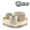 Concrete Cement Pot Molds Craft Flowerpot Epoxy Resin Clay Mould Home Decoration Flower Pot Silicone Mold DIY Handmade Large. 
