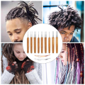 9 Pcs Dreadlock Crochet Hook for Hair, Loc Needle for Dreads with 2 Interlocking Tool 0.5mm 0.75mm 1mm Weaving Crochet. 