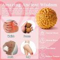 Wooden Massage Ball - 2pcs Acupressure Ball for Natural Labor and Delivery Essentials, Birthing Comb, Stress Relief. 