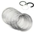 100pcs Professional 55mm Diameter Memory Wire Bracelet Metal Material 100 Loops Spiral Jewelry Wire Memory Steel Wire Bracelet Making. 