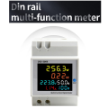 4X Din Rail AC Monitor 6IN1 250-450V 100A Voltage Current Power Factor Active KWH Electric Energy Frequency Meter VOLT. 