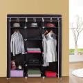 3-Door Foldable Wardrobe for Clothes Organizer Collapsible Fabric Wardrobe. 