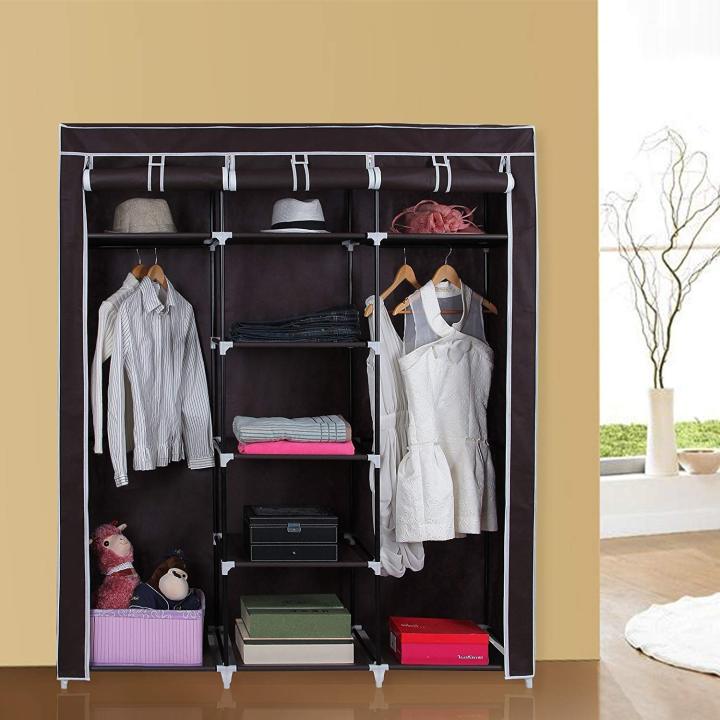 3-Door%20Foldable%20Wardrobe%20for%20Clothes%20Organizer%20Collapsible%20Fabric%20Wardrobe%20-%20Image%202