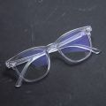 Blue Ray Cut Club Master Design Transparent Frame Glass  For Women And Men. 