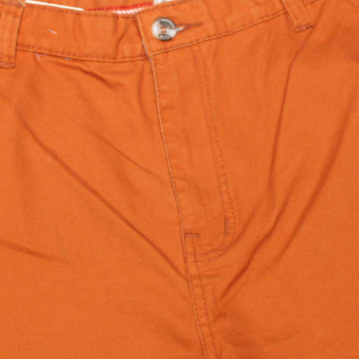 Dark%20Orange%20Color%20Cotton%20Plain%20Design%20Half%20Pants%20For%20Men%20-%20Image%203