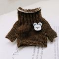 Funny Fashionable Doll Sweater Clothes for 14cm Wallace Gromit Dog Cute Rib Knitting Labubu Plush Toys Clothing All-match Child Birthday Gift Toy Children. 
