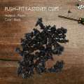 50x Plastic Rivet Bike Fairing Trim Panel Fastener Clips 6mm for Black. 