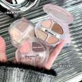keke mood Shimmering Four-Color Aegyo-sal Eyeshadow Palette Contour Highlighter Pearl Glitter Down to Rouge Q37. 
