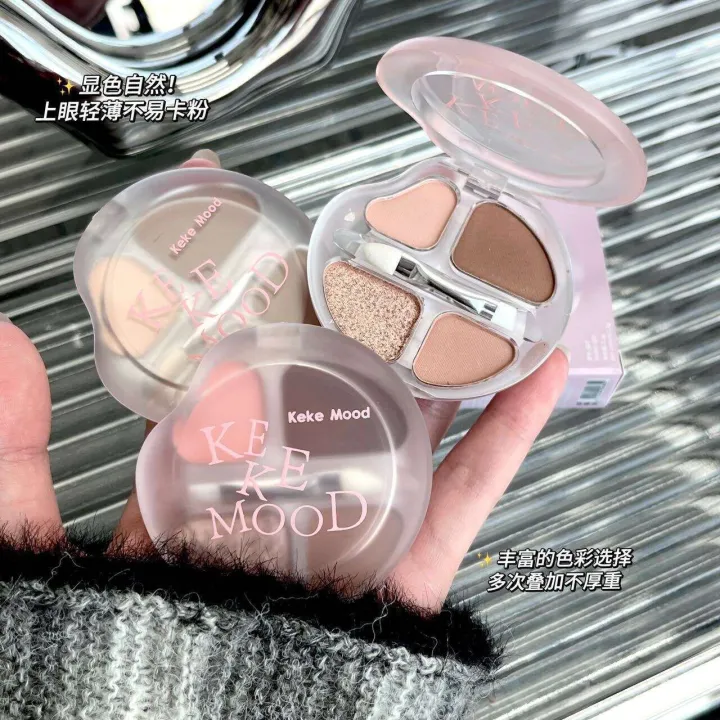 keke%20mood%20Shimmering%20Four-Color%20Aegyo-sal%20Eyeshadow%20Palette%20Contour%20Highlighter%20Pearl%20Glitter%20Down%20to%20Rouge%20Q37%20-%20Image%202
