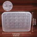 NAMUNY Egg Container, Refrigerator Deviled Egg Tray Carrier with Lid for 60 Eggs - Plastic Fridge Stackable Portable 2 Pack. 
