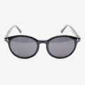 Black Color Circular Shape Frame With Black Color Glasses Unisex Sunglasses. 