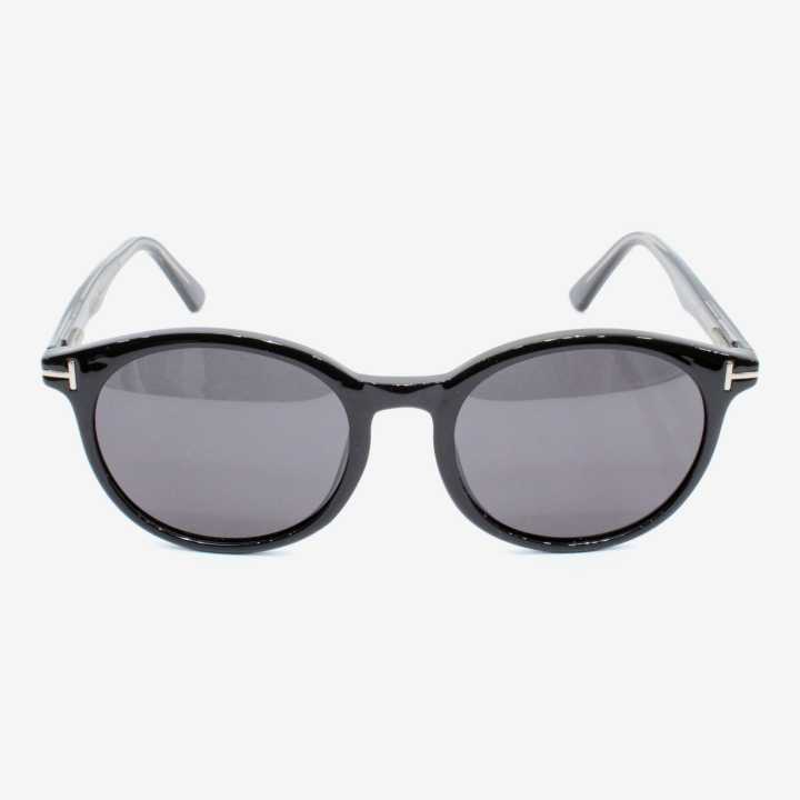 Black Color Circular Shape Frame With Black Color Glasses Unisex Sunglasses