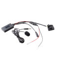 OYPFXMI Car Wireless Bluetooth Audio Adapter Handsfree MIC AUX Cable MFD2 RNS2 for 18Pin for Golf. 