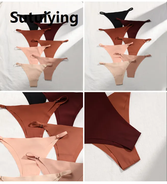 Sutuiying%201Pc/2Pcs/4Pcs/7Pcs/Set%20Women's%20Panty%20Thin%20Belt%20Cotton%20Crotch%20Briefs%20Comfortable%20Breathable%20Seamless%20Panties%20-%20Image%206