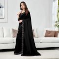 Self Design Bollywood Georgette Saree For Women. 