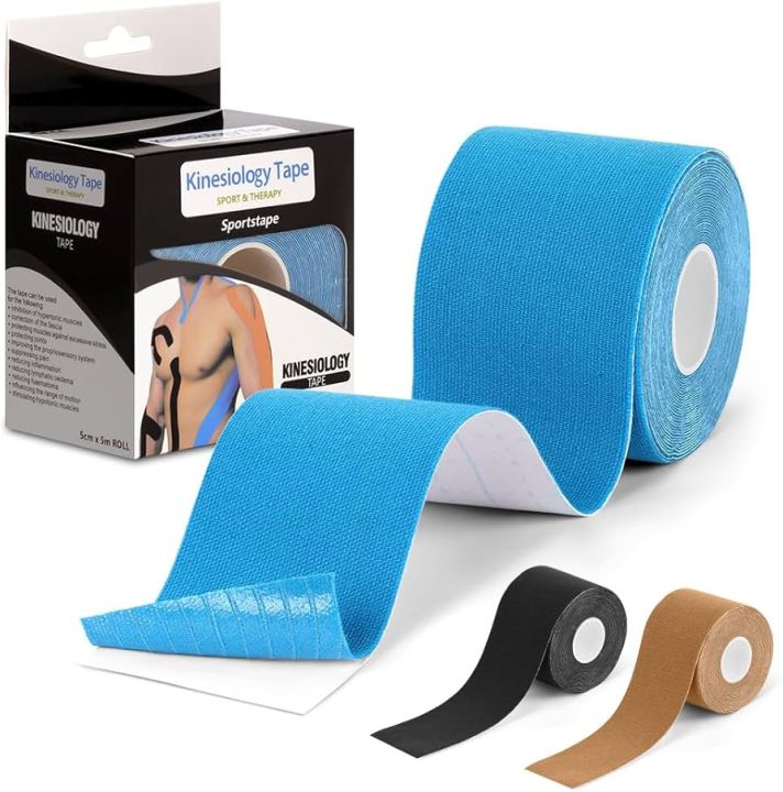 Kinesiology Tape For Muscle Support, Pain Relief - 5CM x 5M | Kinesiology Tape for Sports and Therapy | Muscles Tape | Sports Tape