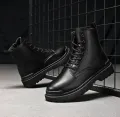 Black Martin Boots For Men. 