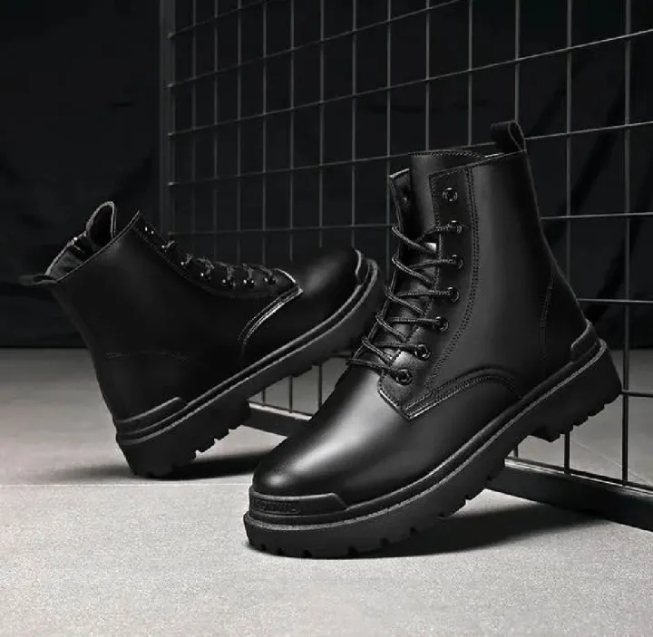 Black Martin Boots For Men