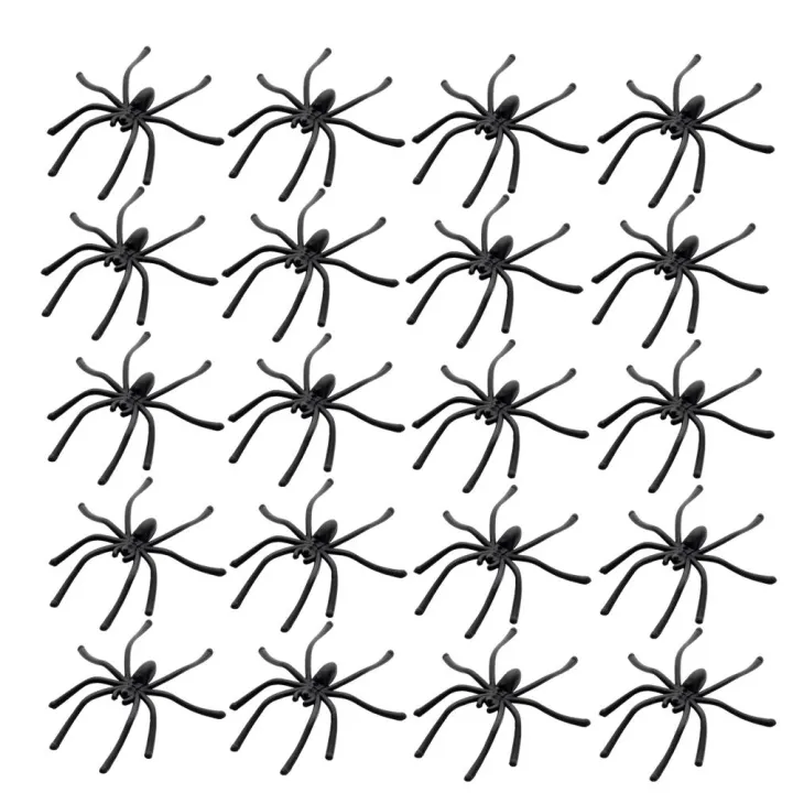 20Pcs/Pack%20Black%20Halloween%20Novelty%20Toy%20Plastic%20Fake%20Spider%20Decorative%20Spiders%20Haunted%20House%20Prop%20Prank%20Toys%20-%20Image%206