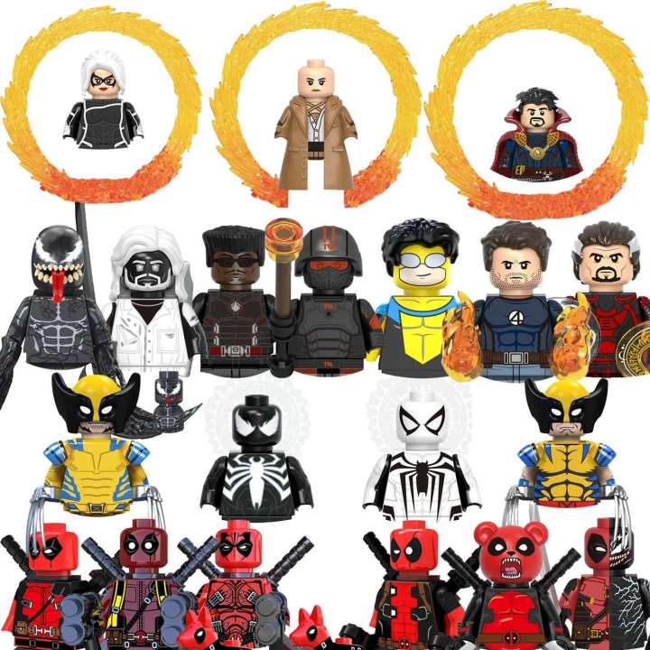 Blade Woerine Deadpool classic character building blocks Brick toy mini ...