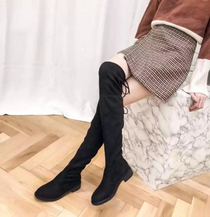 Luxurious%20Suede%20Women%20Fashion%20Knee%20High%20Boots%20Over%20The%20Knee%20Boots%20Hoof%20Heels%20(Evol-1)%20-%20Image%204