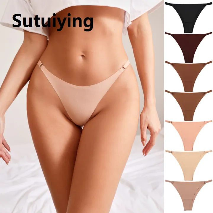 Sutuiying%201Pc/2Pcs/4Pcs/7Pcs/Set%20Women's%20Panty%20Thin%20Belt%20Cotton%20Crotch%20Briefs%20Comfortable%20Breathable%20Seamless%20Panties%20-%20Image%203