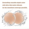 Nipple Covers for Women Reusable, Sexy Silicone Nipple Covers No Sticky Large Breast Self-Adhesive Invisible Thin. 