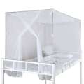 1pcs Moustiquaire White Four Corner Post Student Canopy Bed Mosquito Net Netting Queen King Twin Size Moistiquaire De Lit. 
