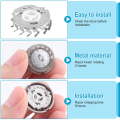NAMUNY 4Pcs Replacement Shaver Blade Cutters for HQ3 HQ30/HQ32/HQ36/HQ300, Silver. 