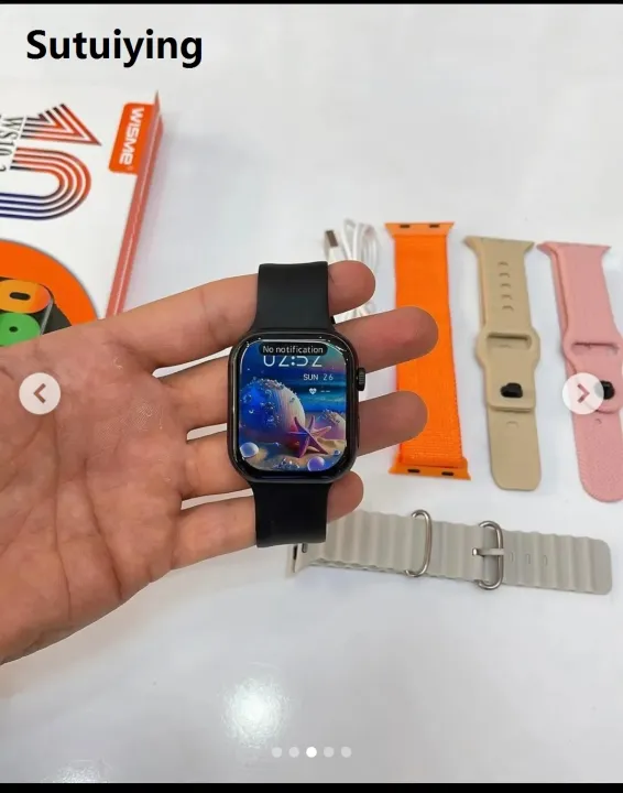 Sutuiying Wisme WS10-3 Max Smart Watch ⌚ | 3 Premium Straps Included 🎽 ...