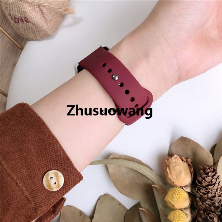 Zhusuowang%20Silicone%20strap%20For%20Samsung%20Galaxy%20watch%204/5/5%20pro/6%20Classic/Active%202/Gear%20S3%20bracelet%2020mm%2022mm%20band%20for%20Huawei%20GT%204/2/2e/3%20pro%20Luxury%20-%20Image%204