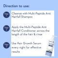 WishCare Multi Peptide Anti Hairfall Shampoo, Rice Water, Rosemary, Capilia Longa, Hyaluronic Acid & Caffeine 250ml. 
