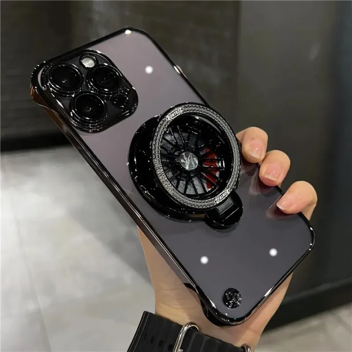 Gyroscopic Computer Case HOCE Gyroscopic Bracket Magnetic Phone Cases For iPhone 13 14 15 16 Pro ...