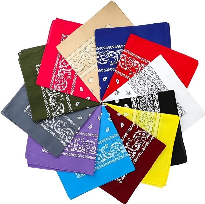 Cotton Bandana Scarf | Handkerchief | Headwear Scarf | Pack Of 2