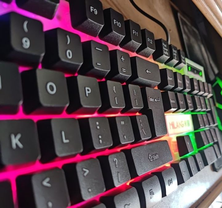 TX35 Colorful Suspended Luminous l MILANG Ultimate Warrior K6 l e-Sports Game Series Wired USB Keyboard