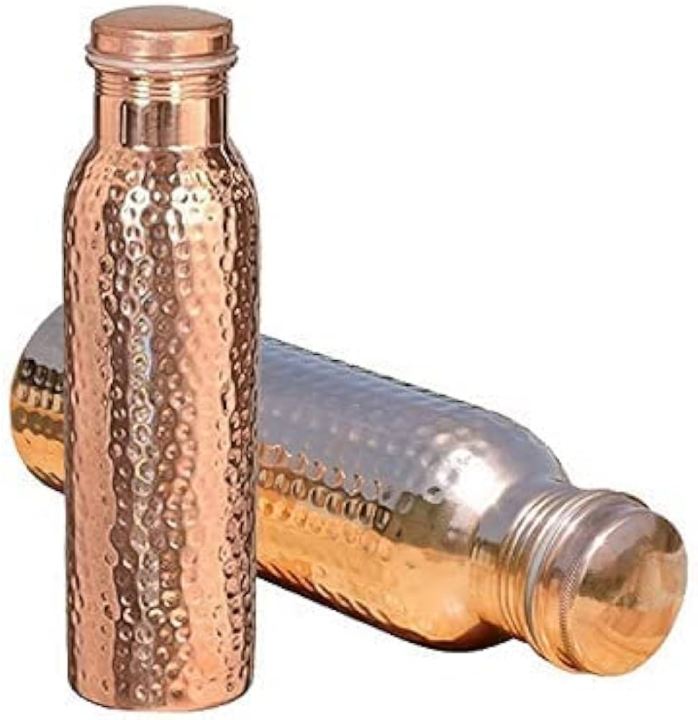 Bronze hammerd pure copper water bottle 900ml