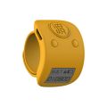 Mini Digital LCD Electronic Finger Ring Hand Tally Counter 6 Digit Rechargeable Counters Clicker-Yellow. 