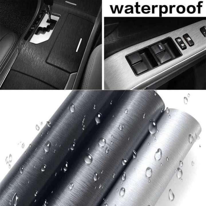 Matt Brushed Aluminum Vinyl Wrap Film Waterproof PVC Foil Vehicle DIY Sticker Air Release Styling Car Accessories