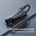 Plextone GS1 Multifunctional Hi-Res Mobile Gaming Sound Card Type C PD QC 60W Fast Charge USB-C to 3.5mm Headphone Jack Adapter. 