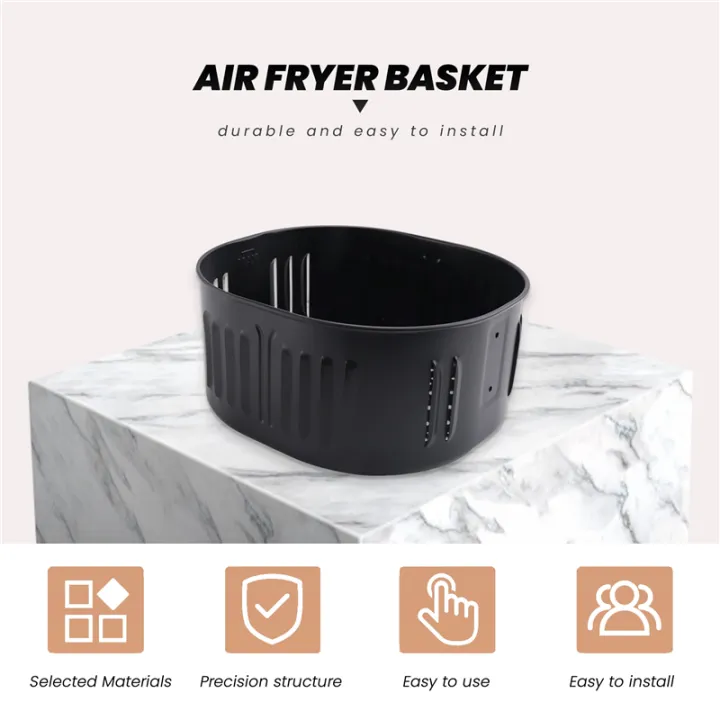 Kqueebee%20Air%20Fryer%20Replacement%20Basket%20for%20Power%20XL%20DASH%20Cozyna%205.5Qt%20Air%20Fryer,Air%20Fryer%20Accessories%20Black%20-%20Image%202
