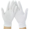 Bizzy 1 Pairs New Full Finger Men Women Etiquette White Cotton Gloves Waiters Drivers DUJU. 