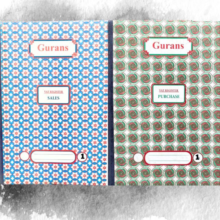 Combine Sales & Purchase Register Book For Accounting ( Size N.O-1)