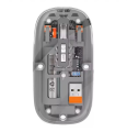 M233 Tri Mode Bluetooth And 2.4G Rechargeable Transparent Wireless Mouse. 
