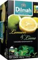 Dilmah Lemon & Lime Ceylon Black Tea – 20 Individually Wrapped Tea Bags. 