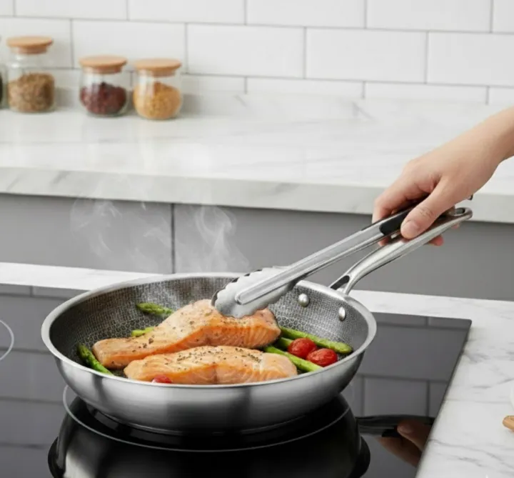 Honeycomb%20Structure%20Hex%20Design%20Non-stick%20%20Fry%20Pan%2028%20cm%20Stainless%20Steel%20-%20Image%207